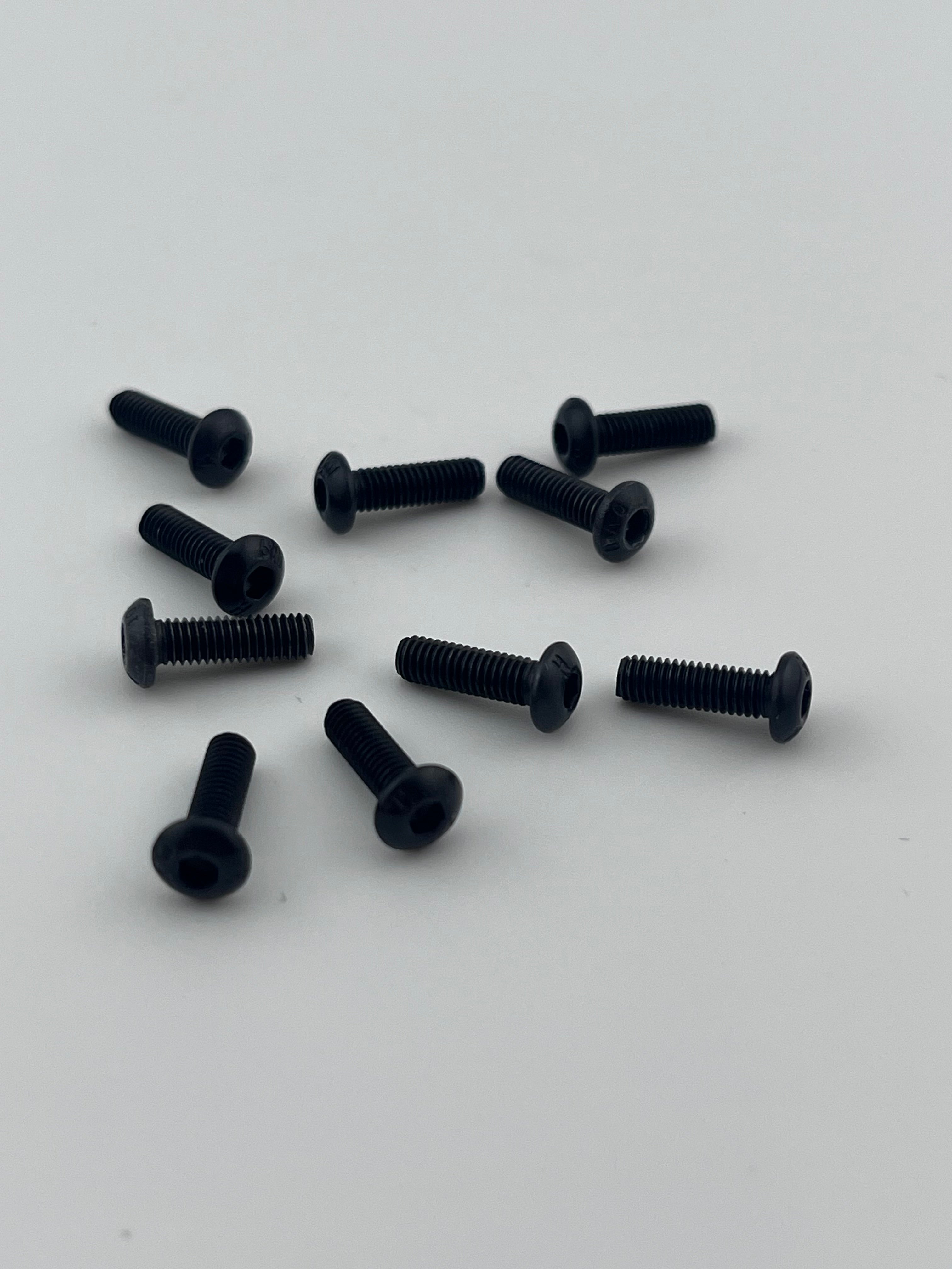 10 M3 10mm Button Head Screws